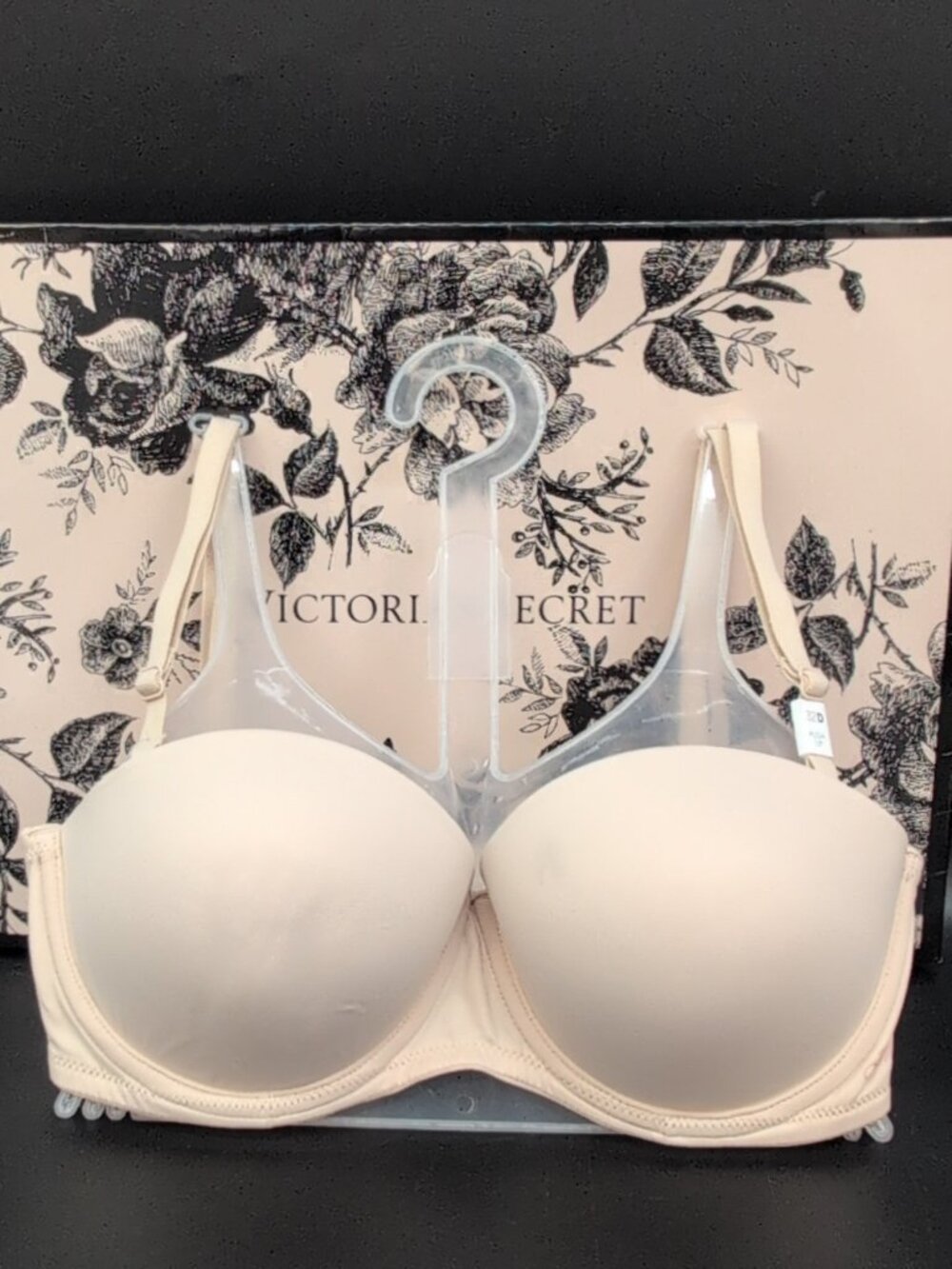 Victoria Secret Pink Wear Everywhere Push Up Strapless Bra 32D Marzipan